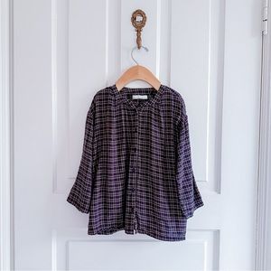 Doen organic cotton check shirt